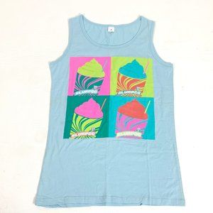 3/$25 Slurpee 711 Pop Art Graphic Tank Top - Light Blue, Size Small